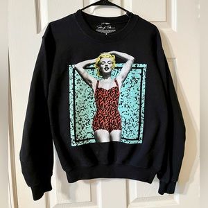 Marilyn Monroe Black Sweatshirt 💋 Women’s size S